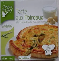 Suhkru kogus sees Tarte aux poireaux
