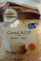 Sokerin määrä sisällä Cantal A.O.P Jeune râpé