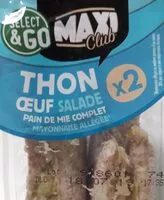 Amount of sugar in Sandwich maxi thon œuf salade x2