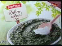Suhkru kogus sees Rahmspinat