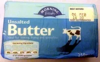 入っている砂糖の量 Unsalted Butter