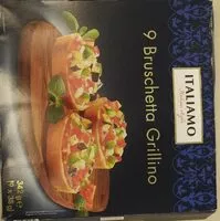 Prepared bruschetta toasts