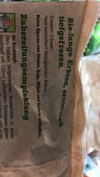 Zuckermenge drin Junge Erbsen