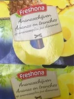 İçindeki şeker miktarı Ananas en tranche