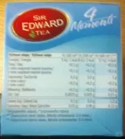 Sucre et nutriments contenus dans Sir edward tea