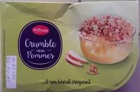 Zuckermenge drin Crumbles aux pommes et son biscuit croquant