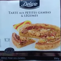 入っている砂糖の量 Tarte aux petites gambas et légumes