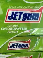 Jumlah gula yang masuk Chewing gum à la chlorophylle
