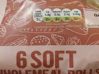 İçindeki şeker miktarı Soft wholemeal rolls