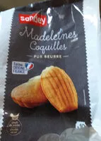 Quantité de sucre dans Madeleines Coquilles pur beurre