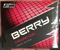 Jumlah gula yang masuk Chewing-gum stripes
