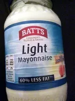 Suhkru kogus sees Light mayonnaise