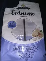 İçindeki şeker miktarı Erdnüsse in der Schale, geröstet