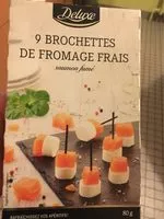 Количество сахара в 9 brochettes de fromage frais