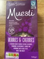 Jumlah gula yang masuk Muesli Berries & Cherries