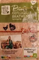 İçindeki şeker miktarı Bio Geflügel-Bratwurst