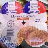 Mousses lactees au caramel