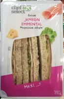 Suhkru kogus sees Sandwich Salade Jambon Emmental