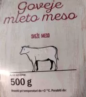 İçindeki şeker miktarı Goveje mleto meso