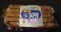 Sugar and nutrients in Vlugge japie