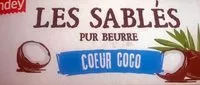 Suhkru kogus sees Les Sablés Pur Beurre Cœur Coco