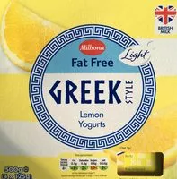 İçindeki şeker miktarı Light Greek style lemon yogurts