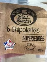 İçindeki şeker miktarı 6 chipolatas supérieures V.P.F.