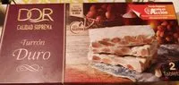 Suhkru kogus sees Turrón duro