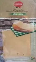 Sokerin määrä sisällä Gouda jeune