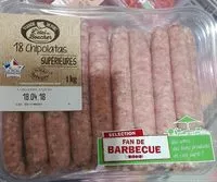 入っている砂糖の量 Chipolatas Supérieures