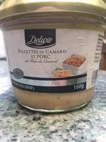 入っている砂糖の量 Rillettes de canard et porc