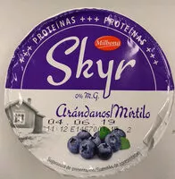 चीनी की मात्रा Skyr myrtilles