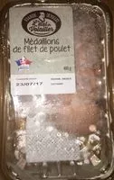 Sokerin määrä sisällä Médaillons de filet de poulet