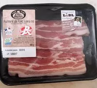 İçindeki şeker miktarı Poitrine porc tranchée sans os LR