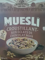 Zuckermenge drin Muesli - Croustillant - aux Éclats de Chocolat Noir