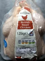 Amount of sugar in British small chicken