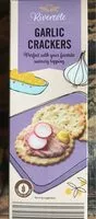 Zuckermenge drin garlic crackers