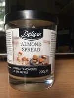 入っている砂糖の量 Almond spread