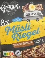 चीनी की मात्रा Müsli Riegel Schoko-Banane