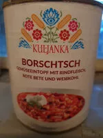 Quantité de sucre dans Borschtsch mit Rindfleisch