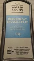 चीनी की मात्रा Reduced fat smooth brussels pâté
