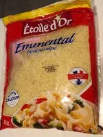 Jumlah gula yang masuk Emmental français Râpé
