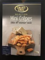 含糖量 Mini Crêpes fourrées Bleu & saveur noix