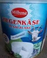 Suhkru kogus sees Ziegenkäse in Salzlake
