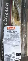 Jumlah gula yang masuk Baguette nature biologique