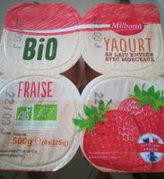 Quantité de sucre dans Yaourts avec morceaux fraise bio