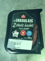चीनी की मात्रा Steaks hachés charolais FB 5% MG x2