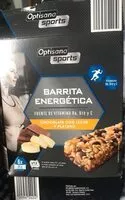 入っている砂糖の量 Barrita energetica