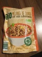 Cantidad de azúcar en Bio quinoa et légumes