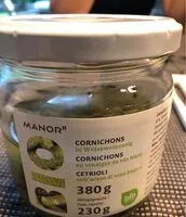 चीनी की मात्रा Cornichons bio